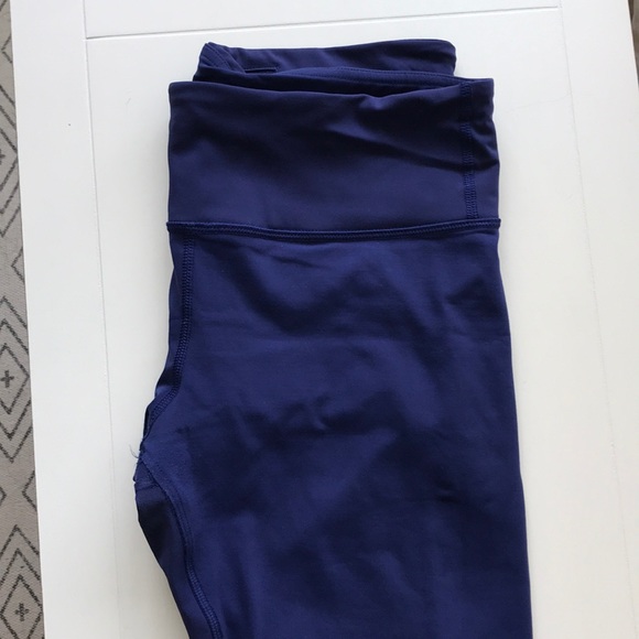 lululemon athletica Pants - Navy Lululemon Mid Rise 3/4 Leggings w/ Mesh